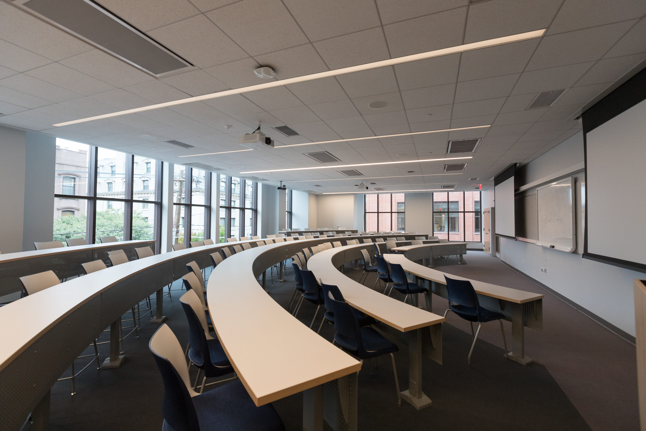 A classroom in the Gateway Academic Center